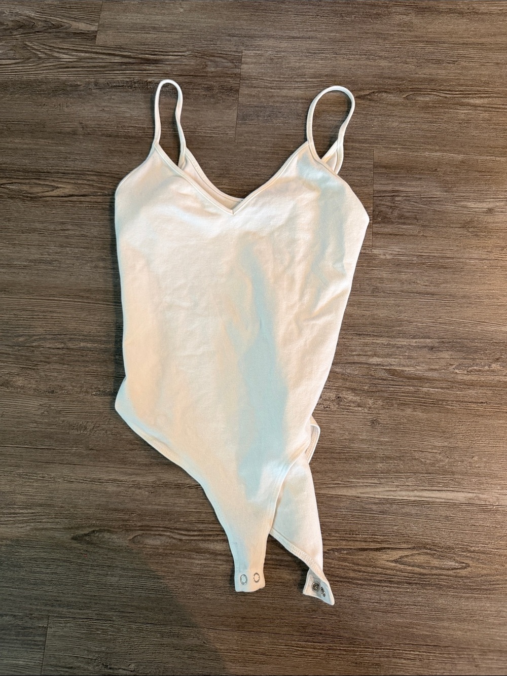 Forever 21 Cream Spaghetti-Strap Kids Bodysuit